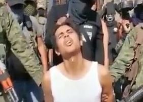 Brutal cartel beheading and dismemberment.