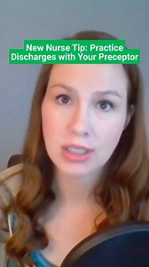 Practice your discharges while you have a preceptor alongside you and LISTEN TO THEIR FEEDBACK! | Fresh RN | Facebook