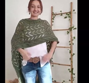 Multifunctional Scarf with Sleeves, Knitted Cable Wrap, Shrugs for Women, Knitted Wrap, Scarf Sweater Wrap with Sleeves