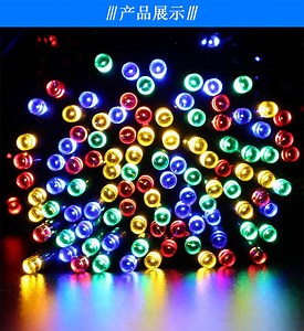 [Hot Item] Fire Wedding Party Multicolorful Ground Wall Solar String Strip Decoration LED Bulb Ball Lantern Lamp Light