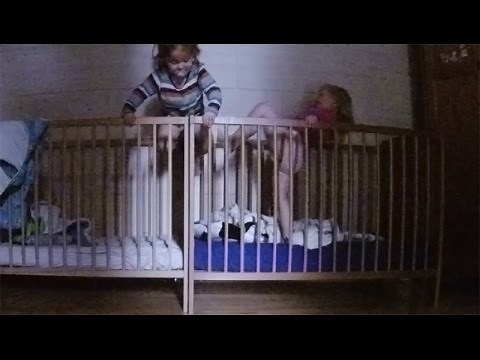 Twins Baby Climbing out of Crib - The Art of Crib Hopping - Babies Escape from Crib