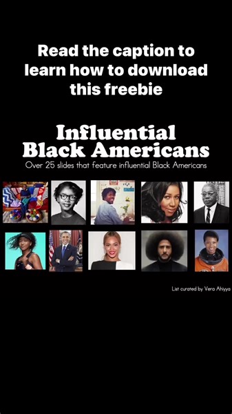 Can you name every Black person in this picture? This 25 slide PowerPoint is all yours, for free! Head over to bit.ly/BlackAmericanspost for your download. | The Tutu Teacher