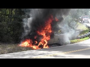 Pre-Arrival Video Walker County firefighters battle truck fire on East Highway 136