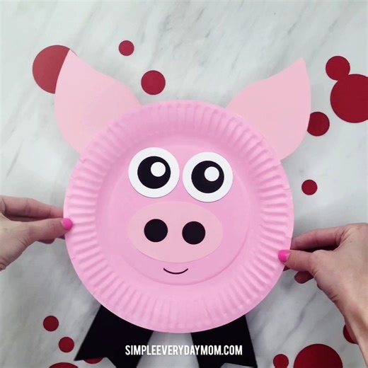 🐷 Easy Pig Craft ✂️ Get the template on the blog | Simple Everyday Mom