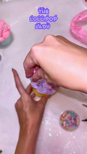 Bunny Cupcake Tutorial (fake bake) Supply List:Fake Sprinkles, styrofoam cupcake, bow, GlamCandyBoutique.etsy.com Fake Frosting: DAP Lightweight Spackle Bunny pick: Hobby Lobby Glitter: All from Hobby Lobby Paint Colors: RoseMarie by Craftsmart Dandelion by Craftsmart Lilac by Craftsmart Key West by Apple Barrel Air Dry Foam Clay from Etsy #easter #eastercrafts #eastercake #easterdecor #eastercupcakes #frosting #fakefrosting #easterbunny | Glam Candy Boutique