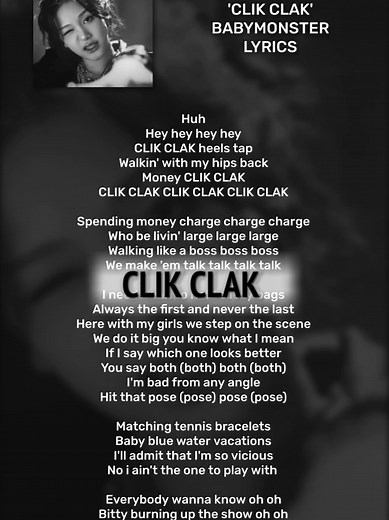 Babymonster Click Clack Line Distribution