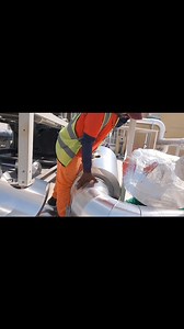 Ganito ang paglagay ng cladding sa chiller pipe para protection sa init. #viralvideoシ #construction #viralpost #cladding #chiller | SP Amazing Videos