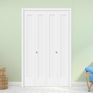 [Hot Item] 36X90 Inches Interior Modern Wooden Bifold Closet Door with Bifold Door Hinge