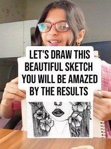 Flower Girl Sketch Pencil Drawing – Step-by-Step Strokes