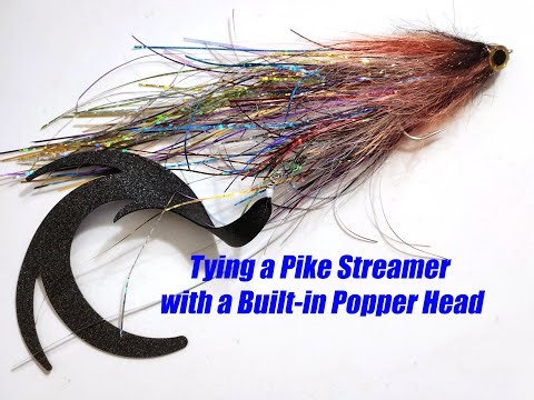 Tying a Pike Streamer with a Built-in Popper Head – Perfect Suspended Action