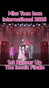 Miss Teen Icon International 2025 The Iconic Finale 1st Runner Up Miss Teen Icon Philippines #pageant | Lani Paradero Evilla