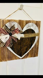 97K views · 2.1K reactions | DIY Dollar Tree primitive heart decor | Windy City Crafts | Facebook