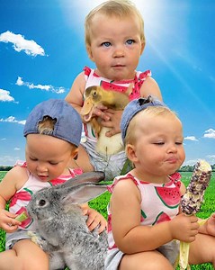 She loves being a little farm girl 🌸 | Plant Based Gabriel