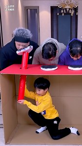 Powderpuff Challenge, Can't Stop Laughing#Funnyfamily #Partygames #Funny #Shorts | Secret Vlog