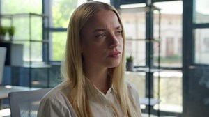 Portrait thoughtful woman pensive doubtful Caucasian girl businesswoman female employer office manager thinking business project ponder new idea doubt solve issue decide think deep thoughts brainstorm