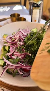 Fresh Avocado & Cucumber Salad with Lemon Vinaigrette #salad #meal #homemadefood #foodrecipes | Sofiaa Foodie