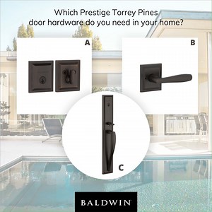 Available this month! Baldwin Hardware Torrey Pines handleset, deadbolts and levers in Venetian Bronze now on Amazon. https://amzn.to/3tIw9Ph | Baldwin Hardware | Facebook