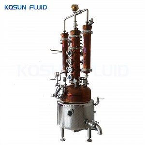 [Hot Item] Brandy Column Alembic Sale Copper 300L Still Bubble Cap Distillery
