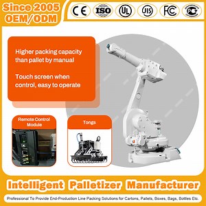 [Hot Item] Economic Single Column Robot Palletizer Robot Stacker Automatic Palletizer/Robot Stacker for Bag Box Cans
