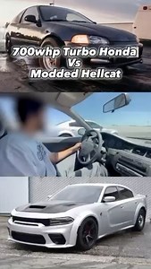 700whp Turbo Honda Vs Cocky bolt on Hellcat 😳 Follow us @hellcat.worlds for more content like this! ▪ ▪ ▪ ▪ ▪ ▪ ▪ Owner:Tag owner below ⏬ ▪ ▪ ▪ ▪ ▪ #hellcat #dodge #challenger #charger #srt #hellcatsquad #srthellcat #v8#hemi #supercharged #707hp #mopar#moparornocar #mopardaily #beast #supercharged#dodgechallenger #hellcataddicts#dodgechallengerhellcat #dodgechallengersrt#challengersrt #moparparadise #srtnation#srtclub #moparnation #moparfam #hellephant #hellcatworlds | Hellcat Worlds