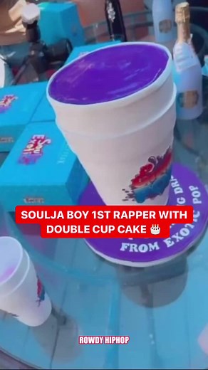 7.1K views · 153 reactions | Soulja Boy the 1st rapper with a double cup and spinning cake for his birthday 拾 #hiphop #reels | Rowdy Hip Hop | Facebook