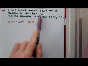 Finding Equations of Parallel and Perpendicular Lines