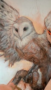 2.4K views · 33 reactions | Owl Process 黎 Finishing touches on an alpha sketch. #androidjones | Android Jones | Facebook