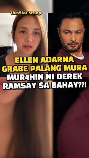 1.6M views · 10K reactions | Nakakatakot?! Derek Ramsay ganito pala mur4-mur4hin ang asawa na si Ellen Adarna sa kanilang bahay??? #ellenadarna #DerekRamsay #fblifestyle | The STAR Scoop | Facebook