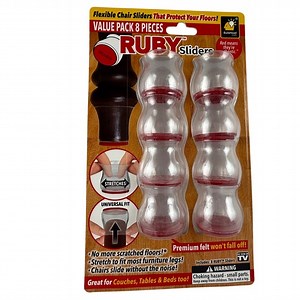RUBY Sliders Furniture‎ Leg Floor Protectors Value Pack 8 Pieces Authentic