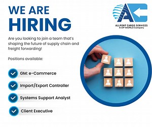 📌 We're Hiring! 📌Join our dynamic team transforming the supply chain industry! We’re growing and looking for passionate individuals who thrive in a collaborative, innovative environment… | Allport Cargo Services (Pty) Ltd
