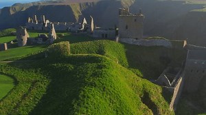 Enchanting Ruins Dunnottar Castle Captivating Aerial Stock Footage Video (100% Royalty-free) 3561521771 | Shutterstock