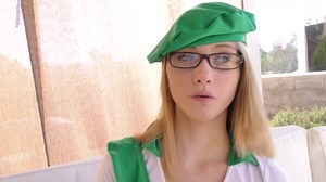 Blonde Girl Scout Leaves Very Satisfied With Generous Client