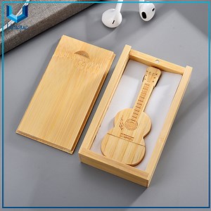 [Hot Item] Custom Logo Mulitple Design Violin style Wood USB Drive in 8GB, 16GB, 32GB, 64GB for Souvenir Gift
