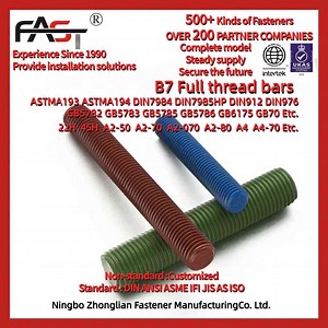 [Hot Item] B7 Standard Threaded Bars, Compliant with Global Industry Norms
