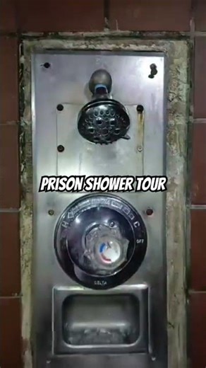 Prison shower tour #explore #prisoncell #prisonshower #fyp #epsteinfiles