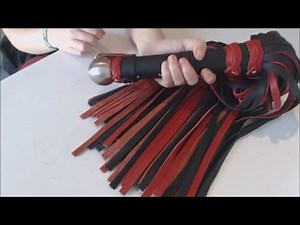 Leather Huge Flogger presented by Whips by Wolf