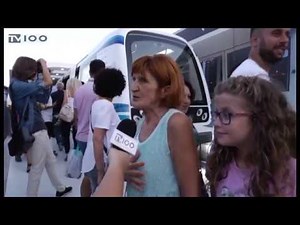 ΤΟ ΠΡΩΤΟ ΒΑΓΟΝΙ ΤΟΥ ΜΕΤΡΟ ΘΕΣΣΑΛΟΝΙΚΗΣ ΣΤΗΝ 82η ΔΕΘ(TV100-120917)