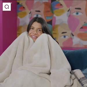Buy now! This reversible throw by Jill Martin is a perfect, plush present. | QVC