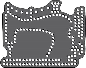 Rhinestone Genie Sewing Machine 5 Inch Magnetic Rhinestone Template, Black
