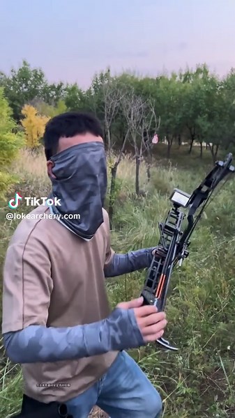 Do you like a compound bow with a built-in night vision sight and rapid fire capability?#archery #outdoor #bow #hunting #gifts #fyp #compoundbow