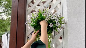 Welcome Sign for Front Door Hanging Welcome Door Sign Round Wood Welcome Sign Spring Welcome Sign Rustic Style Welcome Signs for Farmhouse Housewarming Gift Porch Front Door Decor (White)