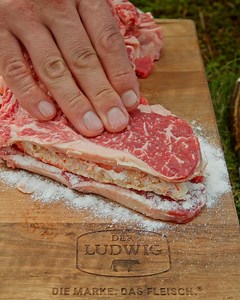 8.4K views · 102 reactions | Ever had a salty milk slice? Me neither. That is why my cooking is called innovative from time to time  #meatglue #milk slice #outdoorcooking | Fire Kitchen | Facebook