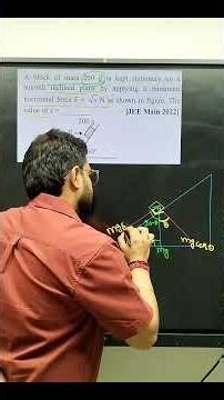 "JEE PYQ Block Problem Short Trick 😍 | Solve in Seconds ⚡"#jee #neet #shorts #shortsfeed #pulkitsir