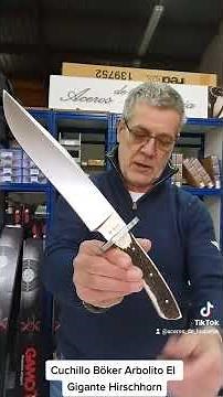 Cuchillo Böker Arbolito El Gigante Hirschhorn #bowieknife #alamo #knife #cuchillos #acerosdehispania