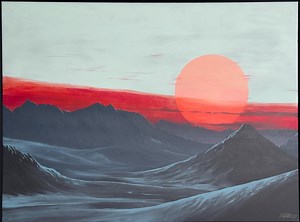 Kepler-442b (original Painting on Canvas, Framed) - Etsy