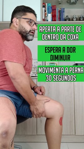 Como aliviar a dor no lado de dentro do joelho #shorts