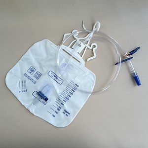 Urine Drainage Bag 2000ml with Sample Port Anti-Reflux Valve