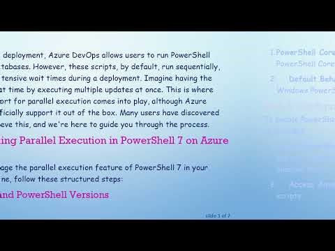 Achieving Parallel Execution of PowerShell 7 Scripts in Azure DevOps
