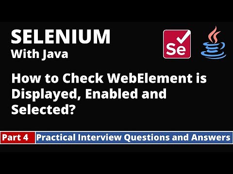 Part4-Selenium with Java Tutorial | Practical Interview Questions and Answers