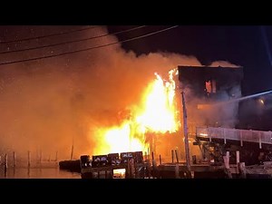 **FULLY INVOLVED HOUSE FIRE** FDNY Operating at 3rd alarm queens box 1602 for a house fire